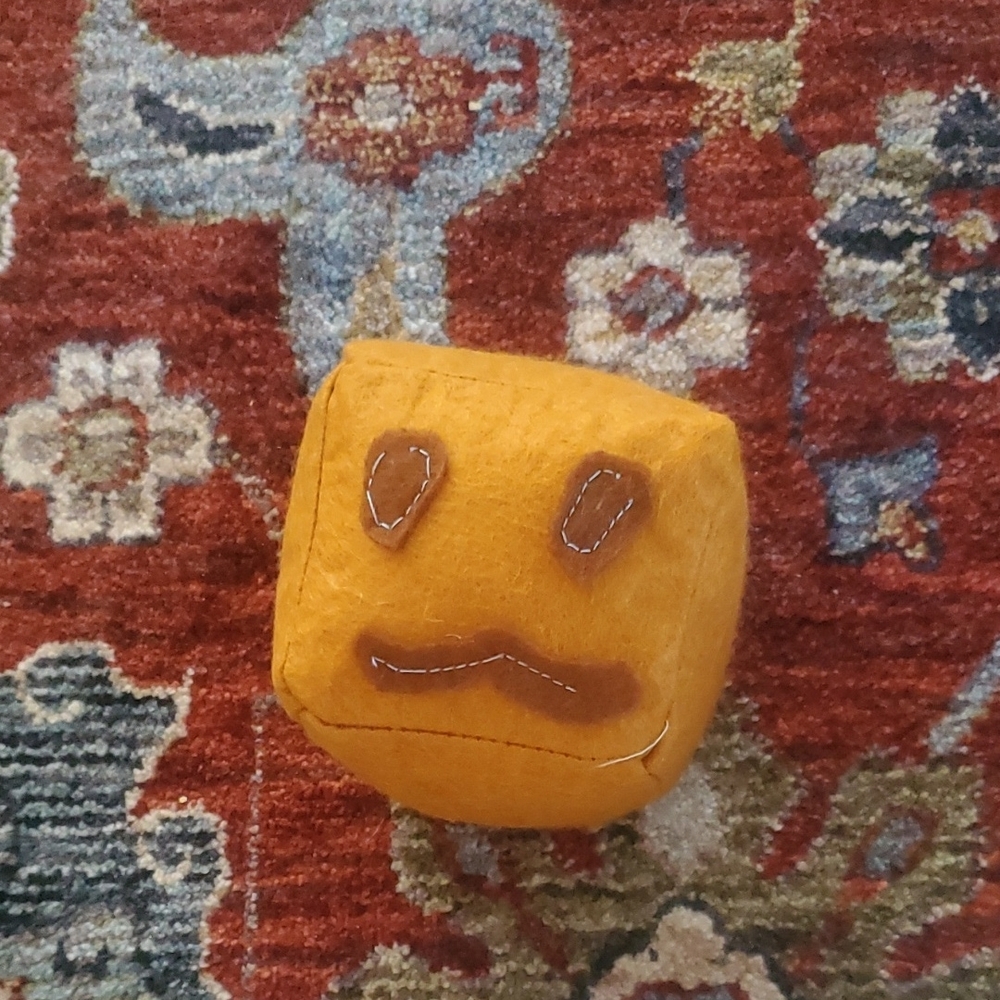 Handmade SlimeCube - DarkOrange Happy